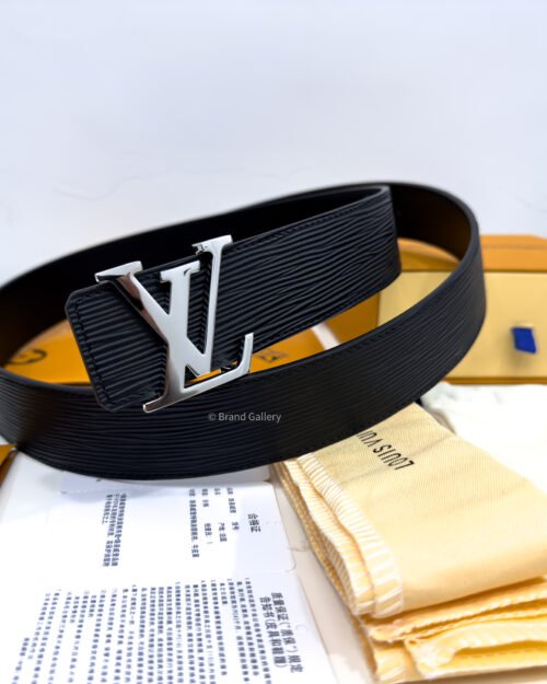 Louis Vuitton Initiales Buckle Black 40mm Reversible Belt