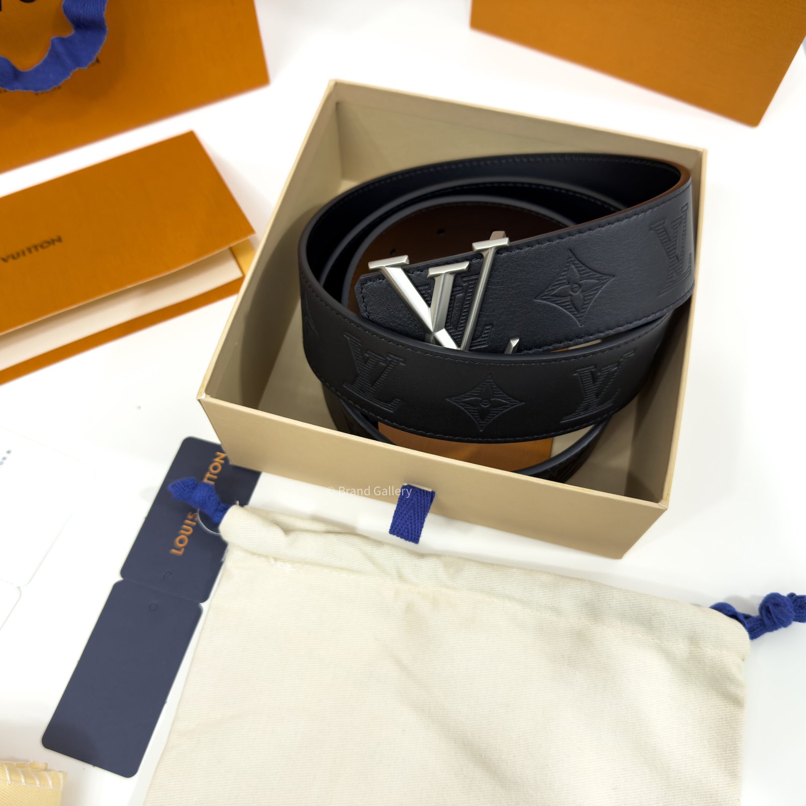 Louis Vuitton Initiales Dimension Black 40mm Reversible Belt