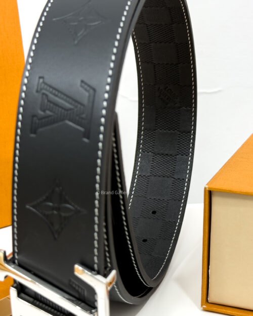 Louis Vuitton Dimension Damier Black 40mm Reversible Belt