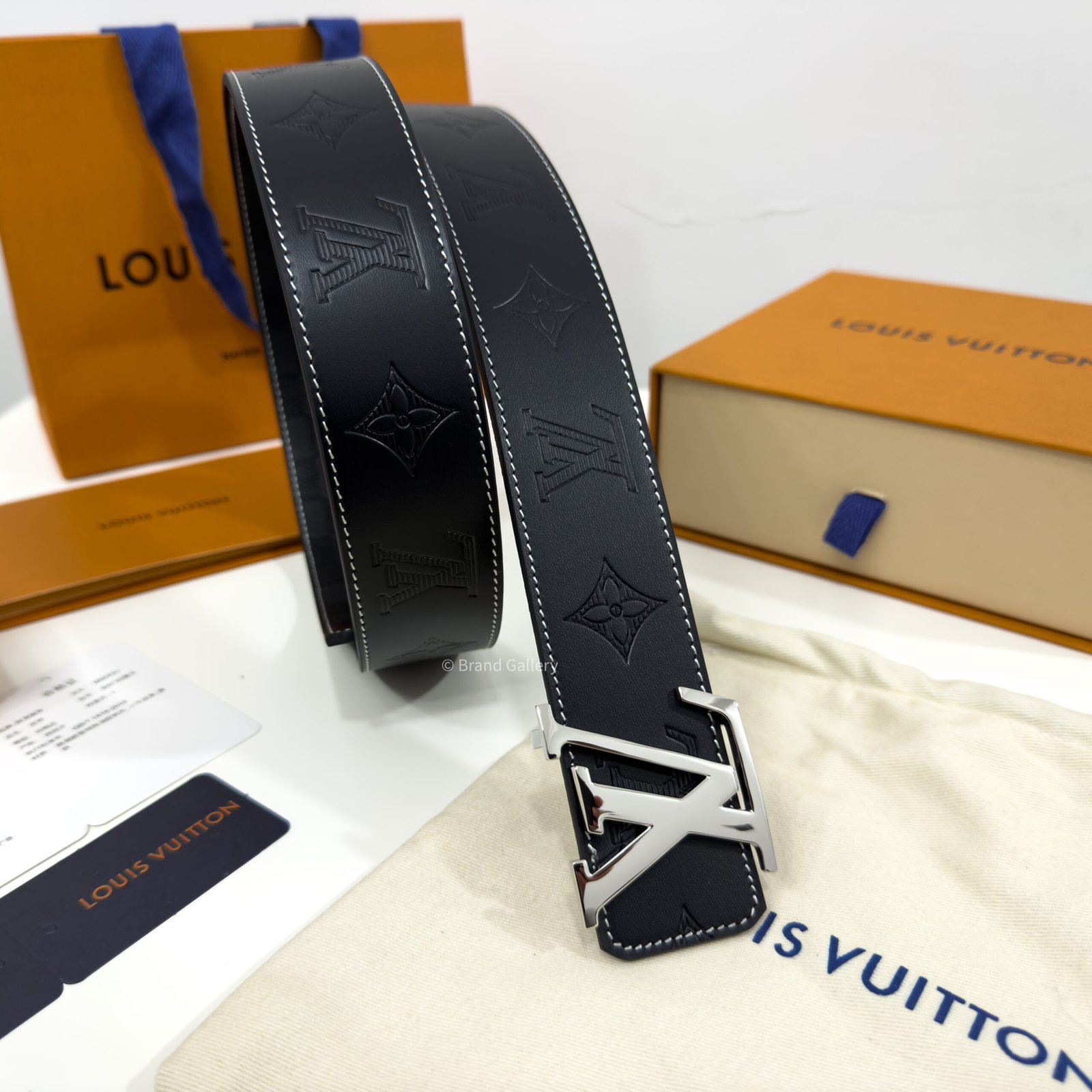 Louis Vuitton Dimension Damier Black 40mm Reversible Belt