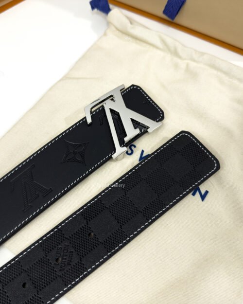 Louis Vuitton Dimension Damier Black 40mm Reversible Belt