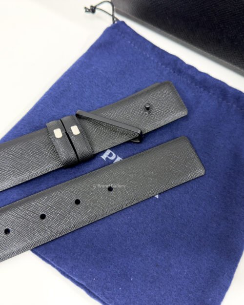 Prada Saffiano Black 35mm Leather Belt