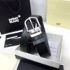 Montblanc Black/Gray 35MM Reversible Leather Belt