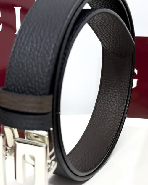 Gucci G Buckle Black/Brown 35mm Reversible Leather Belt