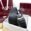 Gucci GG Buckle Black/Brown 38mm Reversible Leather Belt