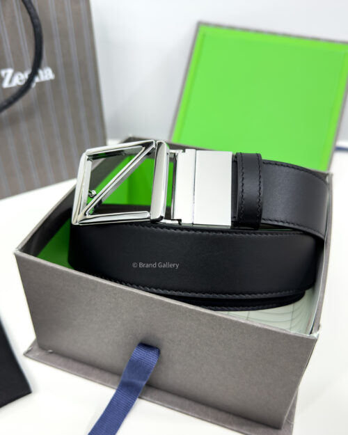 Zegna Z Buckle Black/Brown 35mm Reversible Belt