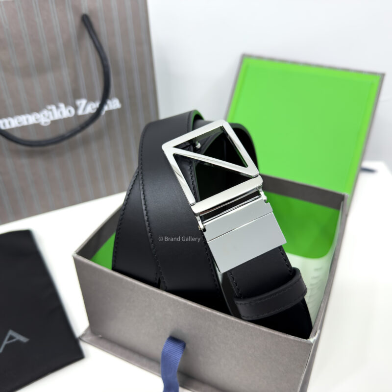 Zegna Z Buckle Black/Brown 35mm Reversible Belt