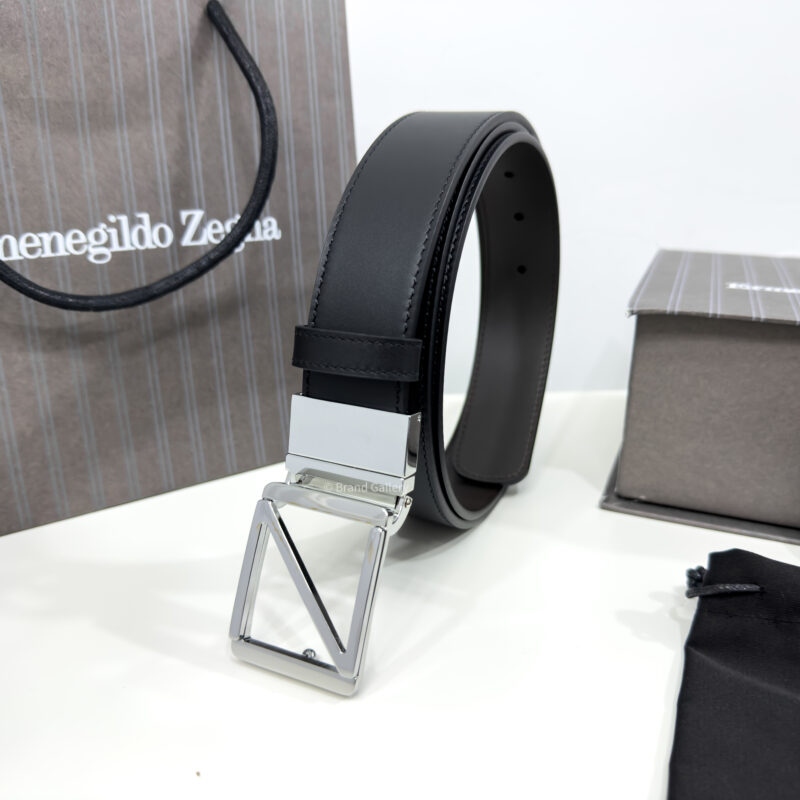 Zegna Z Buckle Black/Brown 35mm Reversible Belt
