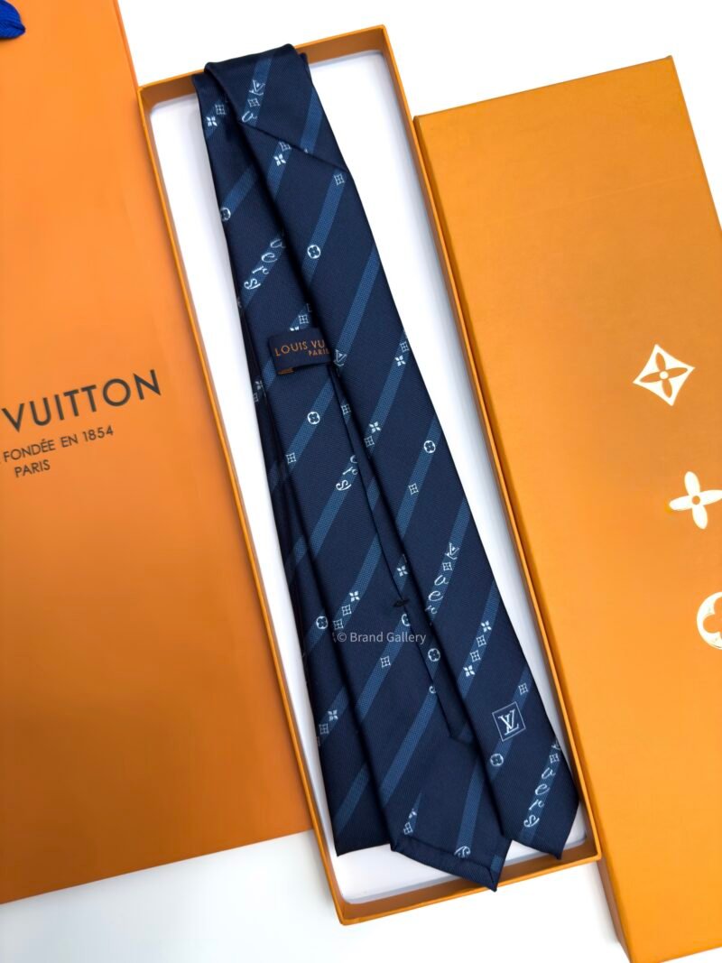 Louis Vuitton Navy Vers SILK TIE