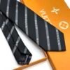 Louis Vuitton Black Vers SILK TIE