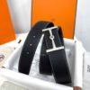 Hermes Jumbo Buckle Black/Blue Reversible Belt