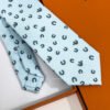 Hermes Ice Blue Out Of The Box Soft Silk Tie