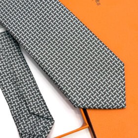 Brick White Mosaique du Faubourg Soft Silk Tie Image