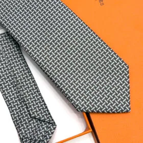 Brick White Mosaique du Faubourg Soft Silk Tie Image