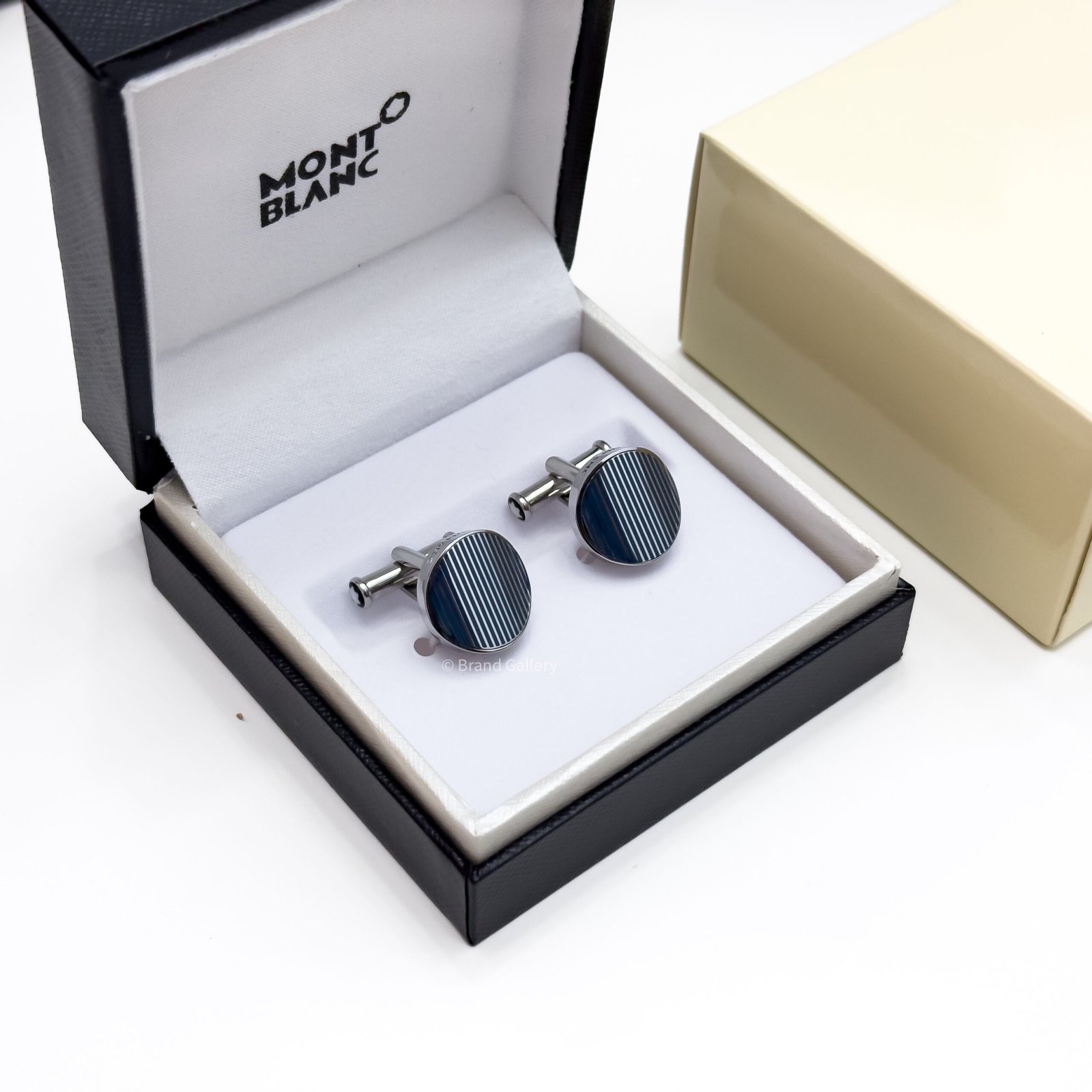 Montblanc Graphic Stripe Cufflink MB109785 - Luxury cufflink - A&A Brand Gallery Egypt