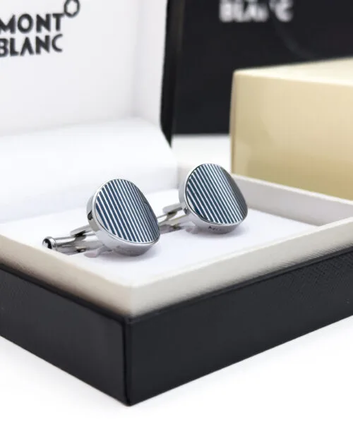 Montblanc Graphic Stripe Cufflink MB109785 - Luxury cufflink - A&A Brand Gallery Egypt
