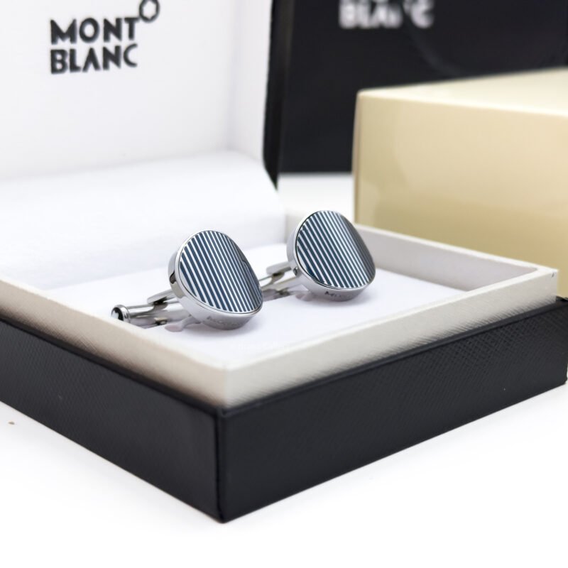 Montblanc Graphic Stripe Cufflink MB109785 - Luxury cufflink - A&A Brand Gallery Egypt