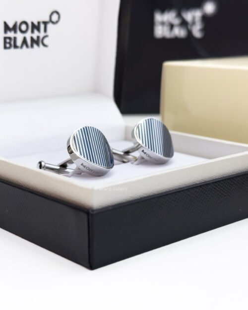 Montblanc Graphic Stripe Cufflink MB109785 - Luxury cufflink - A&A Brand Gallery Egypt