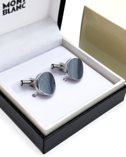 Montblanc Graphic Stripe Cufflink MB109785 - Luxury cufflink - A&A Brand Gallery Egypt