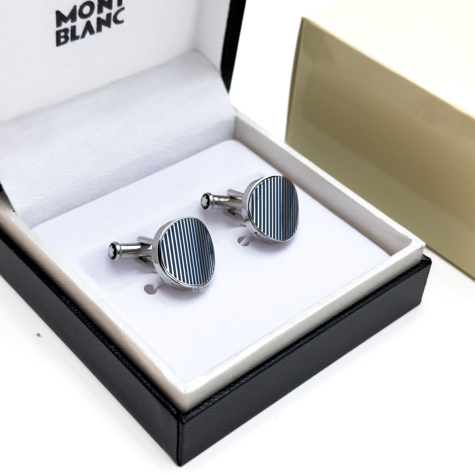 Montblanc Graphic Stripe Cufflink MB109785 - Luxury cufflink - A&A Brand Gallery Egypt