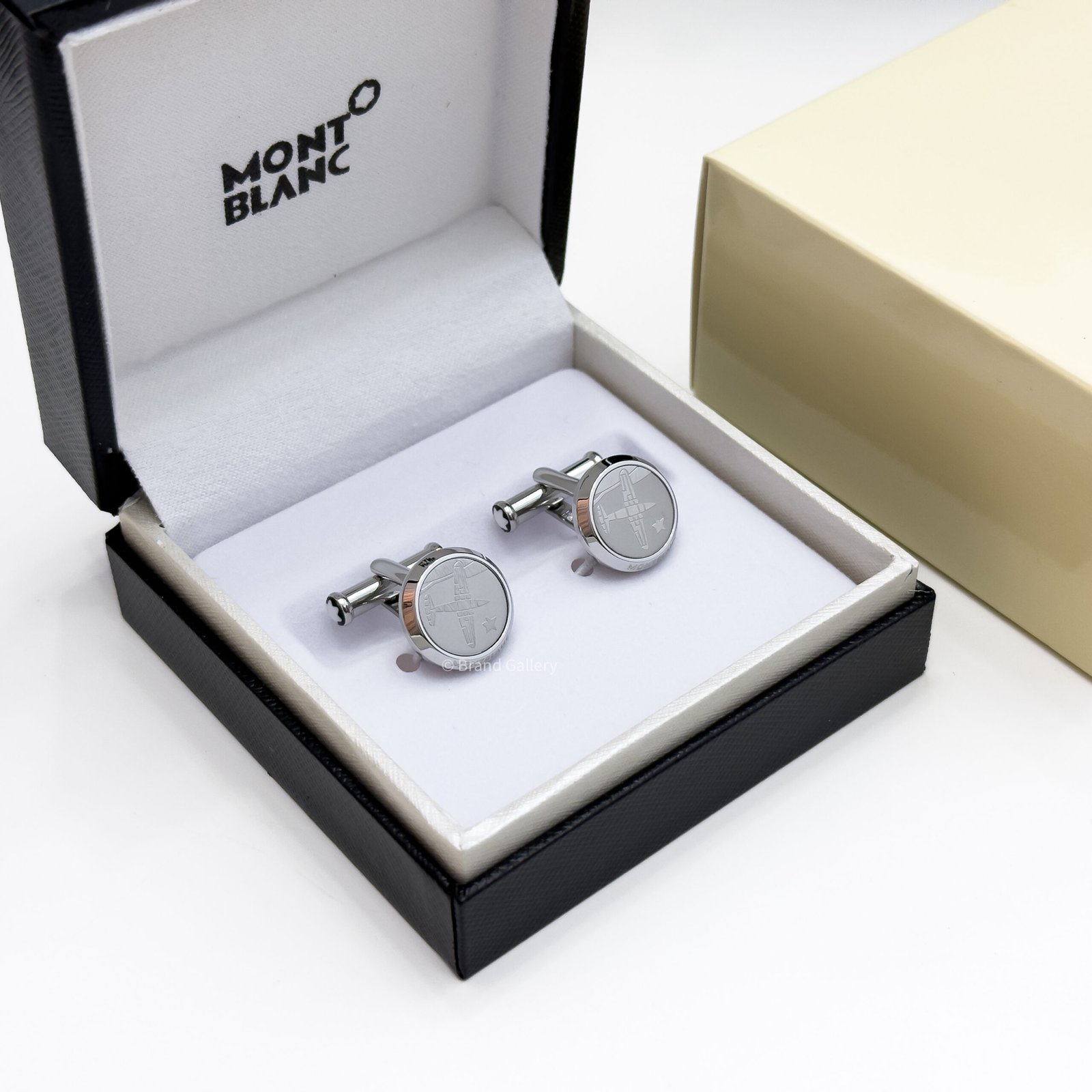 Montblanc Prince Aviator Cufflink MB123795 - Luxury cufflink - A&A Brand Gallery Egypt