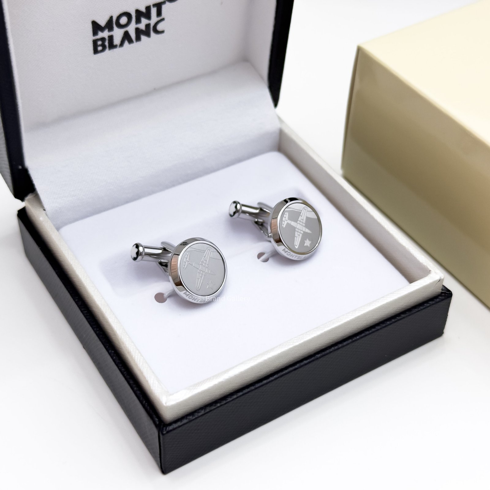 Montblanc Prince Aviator Cufflink MB123795 - Luxury cufflink - A&A Brand Gallery Egypt