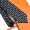 Hermes Black Colourful Jump Silk Tie - Luxury tie - A&A Brand Gallery Egypt