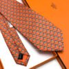 Hermes Orange Colourful Jump Silk Tie - Luxury tie - A&A Brand Gallery Egypt