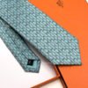 Hermes Sky Gray Boucles en Vrac Silk Tie - Luxury tie - A&A Brand Gallery Egypt