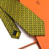 Hermes Yellow Maillons Rythmes Silk Tie - Luxury tie - A&A Brand Gallery Egypt
