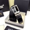 Montblanc Black/Brown 35MM Reversible Leather Belt - Luxury belt - A&A Brand Gallery Egypt