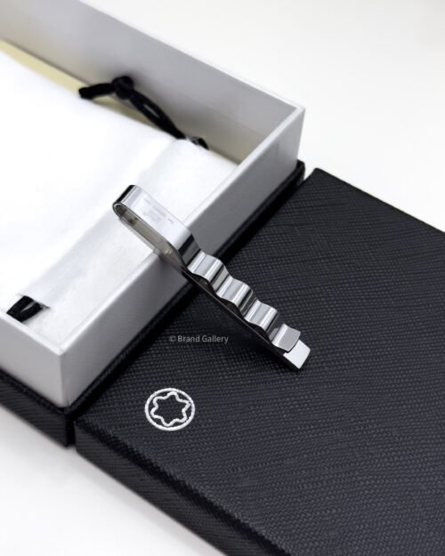 Montblanc Checkered Tie Bar - Luxury Tie Clip - A&A Brand Gallery Egypt