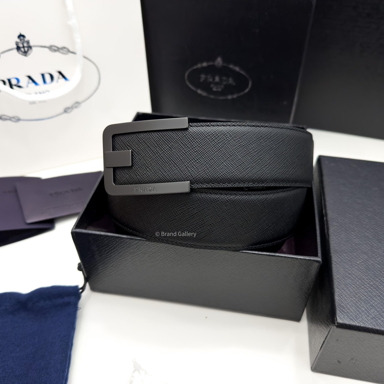 Prada Saffiano Leather Belt - Luxury belt - A&A Brand Gallery Egypt
