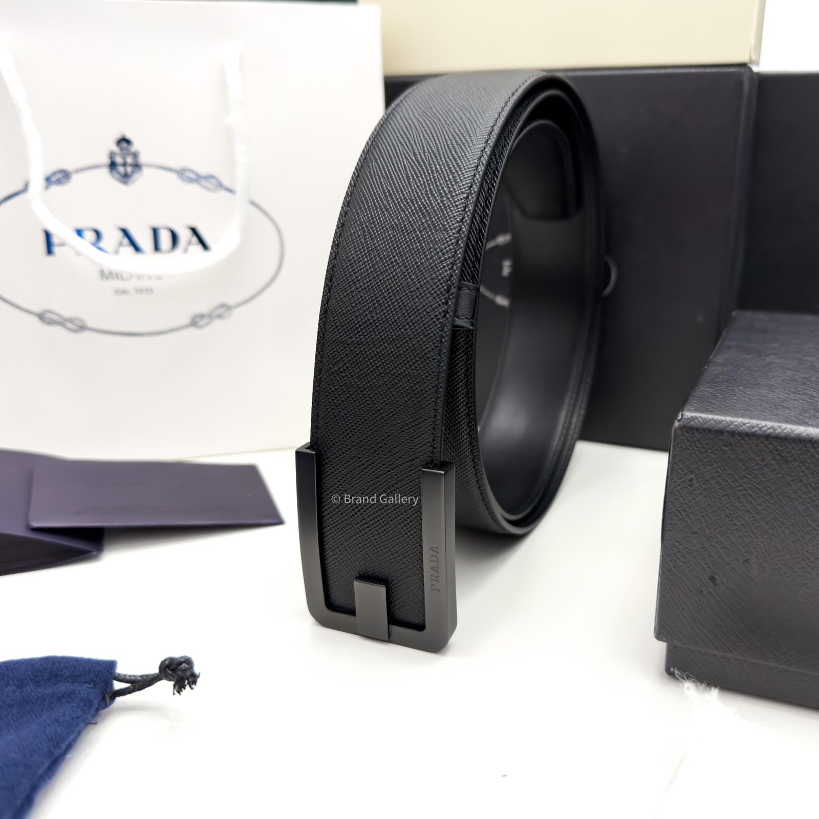 Prada Saffiano Leather Belt - Luxury belt - A&A Brand Gallery Egypt