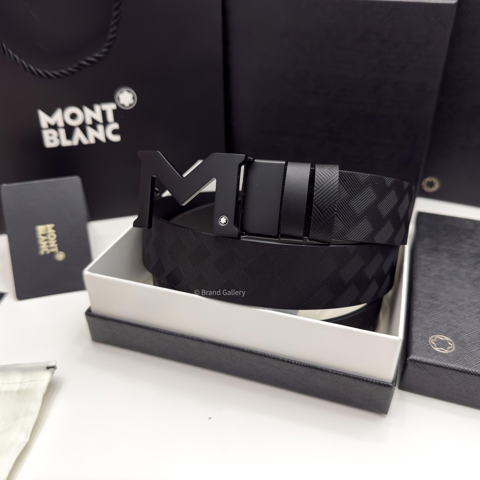 Montblanc M Buckle Extreme Leather Belt - Luxury belt - A&A Brand Gallery Egypt