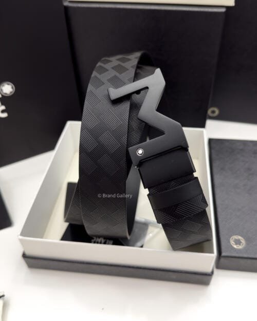 Montblanc M Buckle Extreme Leather Belt - Luxury belt - A&A Brand Gallery Egypt