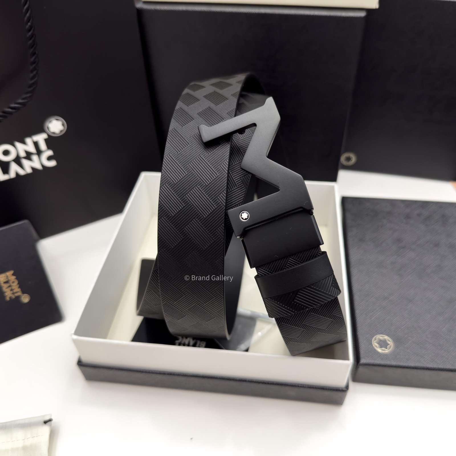 Montblanc M Buckle Extreme Leather Belt - Luxury belt - A&A Brand Gallery Egypt
