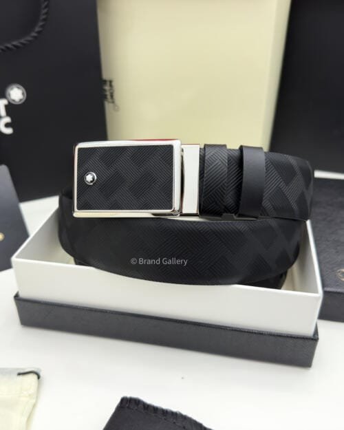 Montblanc Marquetry Plate 35mm Extreme Reversible Belt - Luxury belt - A&A Brand Gallery Egypt