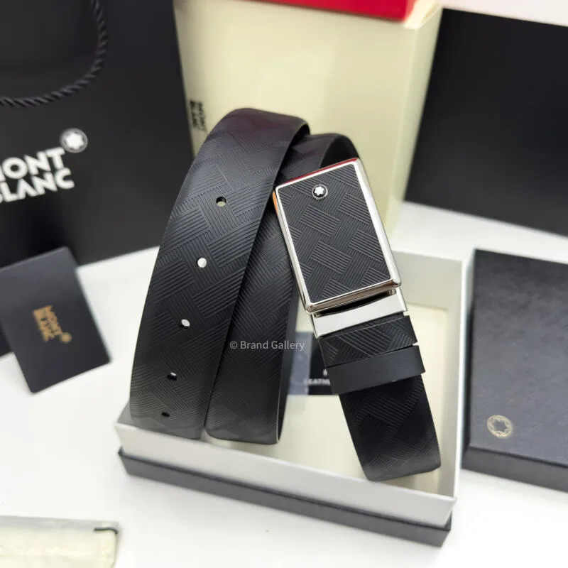 Montblanc Marquetry Plate 35mm Extreme Reversible Belt - Luxury belt - A&A Brand Gallery Egypt