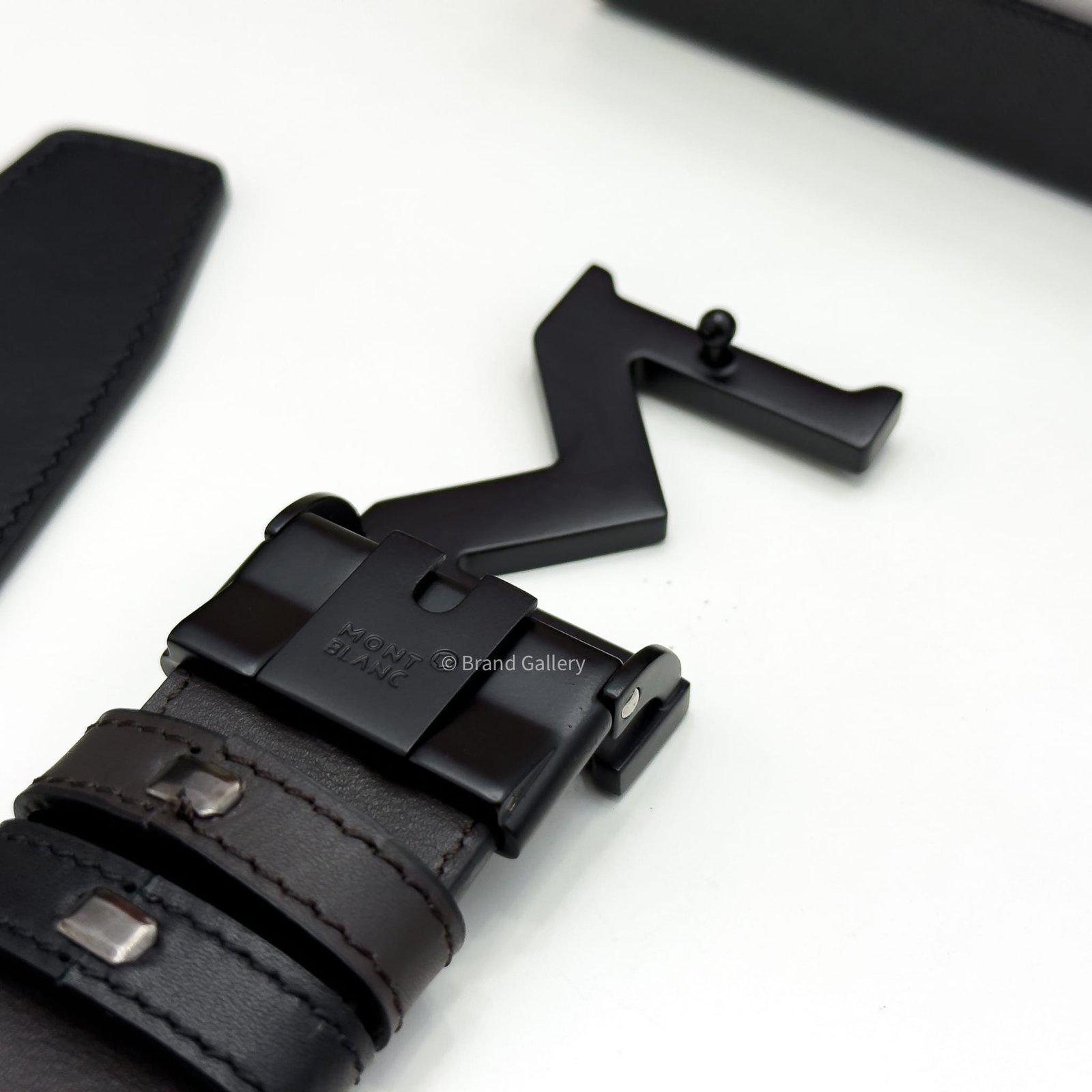 Montblanc M Buckle Black & Brown Reversible Leather Belt - Luxury belt - A&A Brand Gallery Egypt