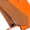 Hermes Orange H Manchettes Silk Tie - Luxury tie - A&A Brand Gallery Egypt