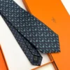 Hermes Marine Figure Libre Tie - Luxury tie - A&A Brand Gallery Egypt
