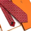 Hermes Red Fer H Cheval Tie - Luxury tie - A&A Brand Gallery Egypt