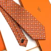Hermes Orange Fer H Cheval Tie - Luxury tie - A&A Brand Gallery Egypt