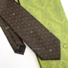 Gucci brown and beige GG silk jacquard tie